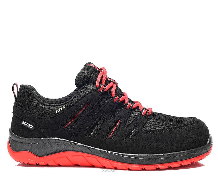 BUTY ELTEN  MADDOX GTX W BLACK-RED LOW ESD S3 CI